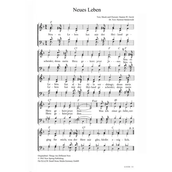 Produktbild des Artikels Neues Leben (Noten - Download)