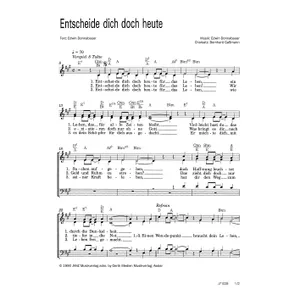 Produktbild des Artikels Entscheide dich doch heute (Noten - Download)