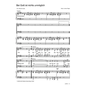 Produktbild des Artikels Bei Gott ist nichts unmöglich (Noten - Download)