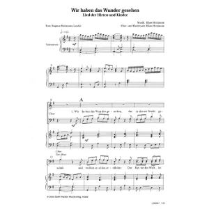 Produktbild des Artikels Wir haben das Wunder gesehen (Noten - Download)