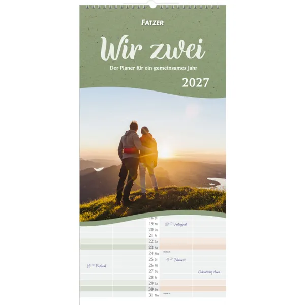 Produktbild des Artikels Wir Zwei 2027 (Kalender - Spiralbindung)