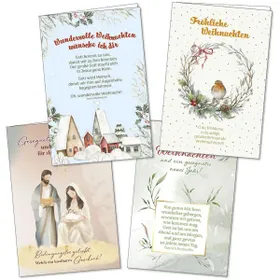Produktbild des Artikels Weihnachts-Faltkarten-Serie 4 Stk. (Schreibwaren)