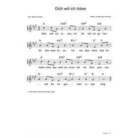 Produktbild des Artikels Dich will ich loben (Noten - Download)