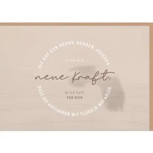 Produktbild des Artikels Faltkarten "neue Kraft" Jesaja 40:31 (Schreibwaren)