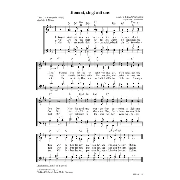 Produktbild des Artikels Kommt, singt mit uns (Noten - Download)