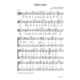Produktbild des Artikels Vater unser (Noten - Download)