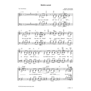 Produktbild des Artikels Wohin sonst (Noten - Download)