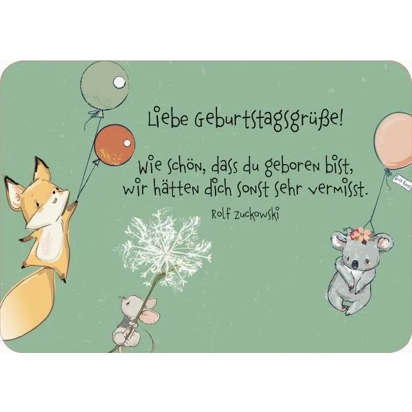 Produktbild des Artikels Liebe Geburtstagsgrüße - Postkarte (Schreibwaren)