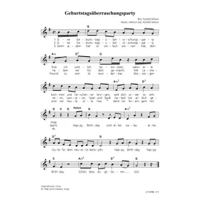 Produktbild des Artikels Geburtstagsüberraschungsparty (Noten - Download)