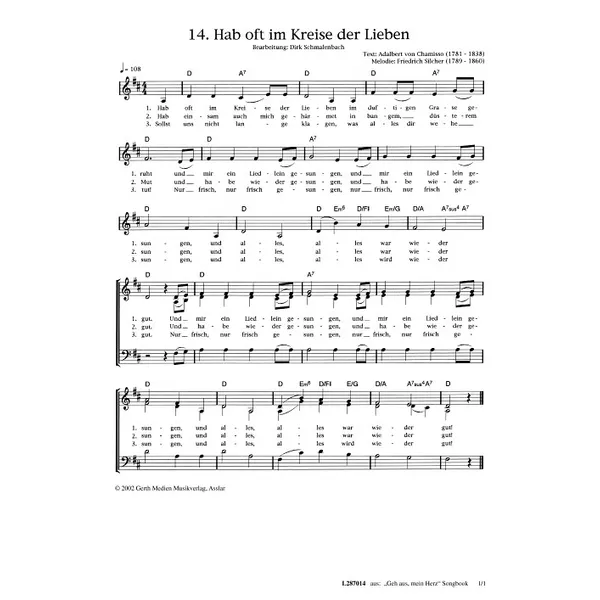 Produktbild des Artikels Hab oft im Kreise der Lieben (Noten - Download)