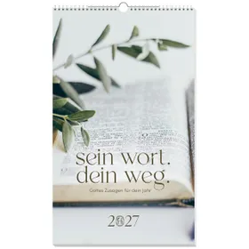Produktbild des Artikels Sein Wort. Dein Weg. 2027 - Wandkalender (Kalender - Spiralbindung)