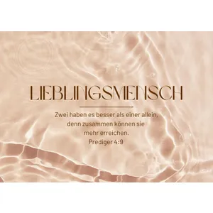 Produktbild des Artikels Postkarte "Lieblingsmensch" (Schreibwaren)