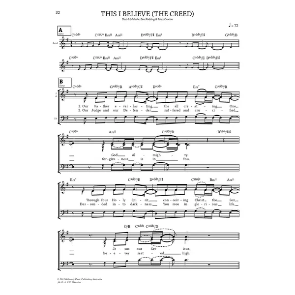 Produktbild des Artikels This I Believe (The Creed) (Noten - Download)