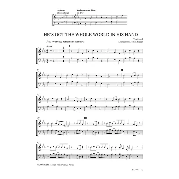 Produktbild des Artikels He's Got The Whole World (Noten - Download)