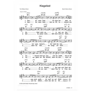 Produktbild des Artikels Klagelied (Noten - Download)