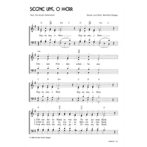 Produktbild des Artikels Segne uns, o Herr (Noten - Download)