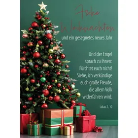 Produktbild des Artikels Faltkarte "Frohe Weihnachten" - Lukas 2,10 (Schreibwaren)