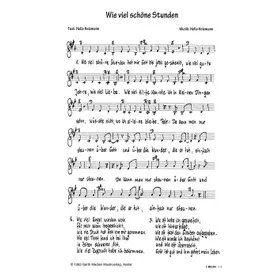 Produktbild des Artikels Wie viel schöne Stunden (Noten - Download)