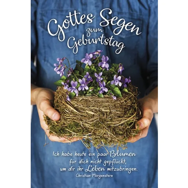 Produktbild des Artikels Faltkarte: Gottes Segen zum Geburtstag (Schreibwaren)