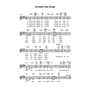Produktbild des Artikels Schöpfer aller Dinge (Noten - Download)