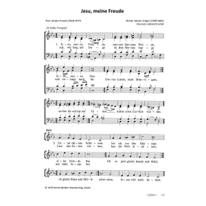 Produktbild des Artikels Jesu meine Freude (Noten - Download)