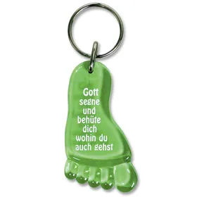 Produktbild des Artikels Schlüsselanhänger "Fuß" - grün ()