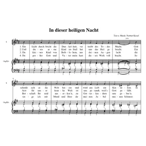 Produktbild des Artikels In dieser heiligen Nacht (Noten - Download)