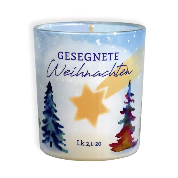 Produktbild des Artikels Duftkerzenglas "Gesegnete Weihnachten ()