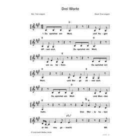 Produktbild des Artikels Drei Worte (Noten - Download)