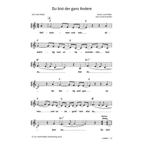 Produktbild des Artikels Du bist der ganz Andere (Noten - Download)