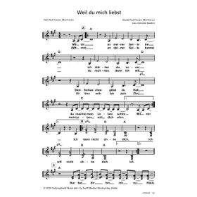 Produktbild des Artikels Weil du mich liebst (Noten - Download)