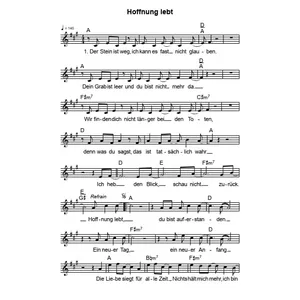 Produktbild des Artikels Hoffnung lebt (Noten - Download)