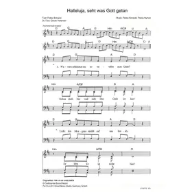 Produktbild des Artikels Halleluja, seht was Gott getan (Noten - Download)