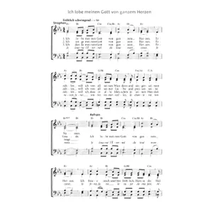 Produktbild des Artikels Ich lobe meinen Gott von ganzem Herzen (Noten - Download)