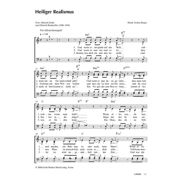 Produktbild des Artikels Heiliger Realismus (Noten - Download)