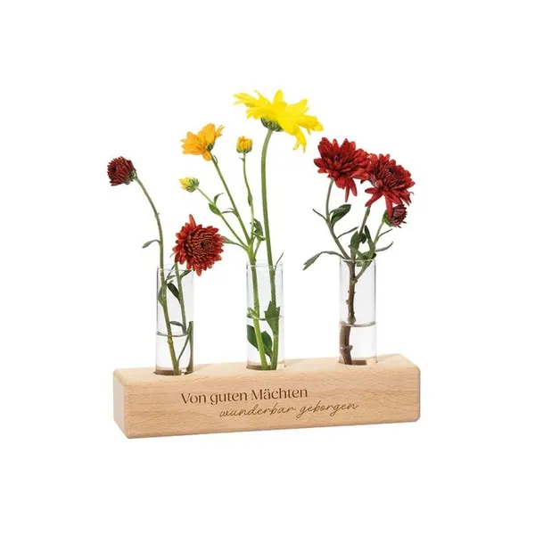 Produktbild des Artikels Vasenständer "Von guten Mächten" mit 3 Glaseinsätzen ()