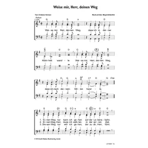 Produktbild des Artikels Weise mir, Herr deinen Weg (Noten - Download)