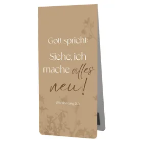 Produktbild des Artikels Jahreslosung 2026 - Magnetlesezeichen "Schattenspiel" (Schreibwaren)