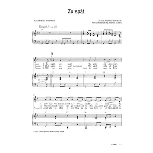 Produktbild des Artikels Zu spät (Noten - Download)