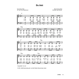 Produktbild des Artikels Du bist (Noten - Download)