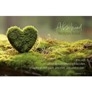 Produktbild des Artikels Faltkarte "Abschied - Herzliches Beileid" (Schreibwaren)