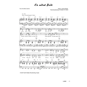 Produktbild des Artikels Es wird Zeit (Noten - Download)
