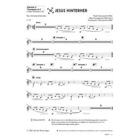 Produktbild des Artikels Jesus hinterher (2. Trompete in C) (Noten - Download)