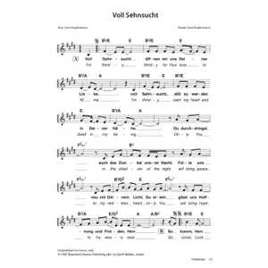 Produktbild des Artikels Voll Sehnsucht (Noten - Download)