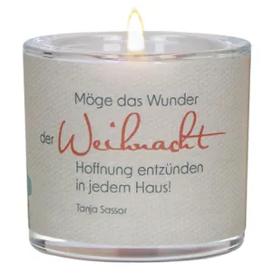 Produktbild des Artikels Windlicht LichtMomente "Das Wunder der Weihnacht" ()