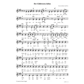 Produktbild des Artikels Der Glühwurm Julius (Noten - Download)