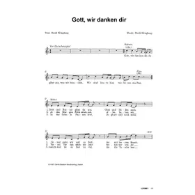 Produktbild des Artikels Gott, wir danken dir (Noten - Download)