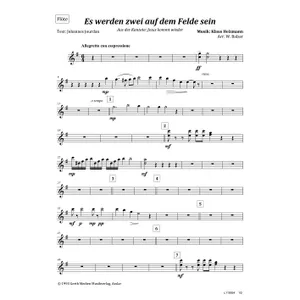 Produktbild des Artikels Es werden zwei auf dem Felde sein (Flöte) (Noten - Download)