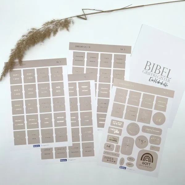 Produktbild des Artikels Bibel-Griffregister Cremefarben mit Goldveredelung ()