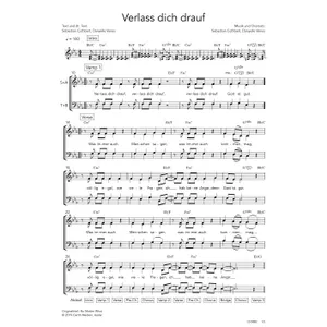 Produktbild des Artikels Verlass dich drauf (Noten - Download)